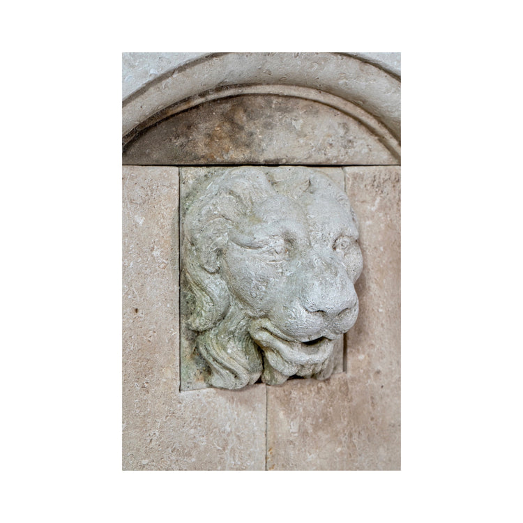 Contemporary French Limestone Wall Fountain (FO83)