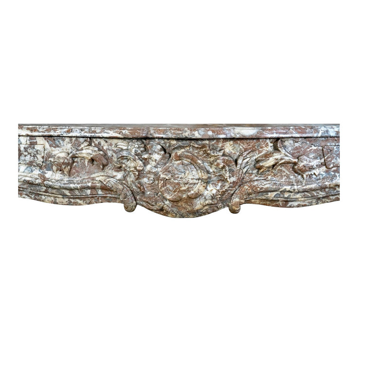 Antique French Ardennes Grey Marble Mantel (MCH1000)