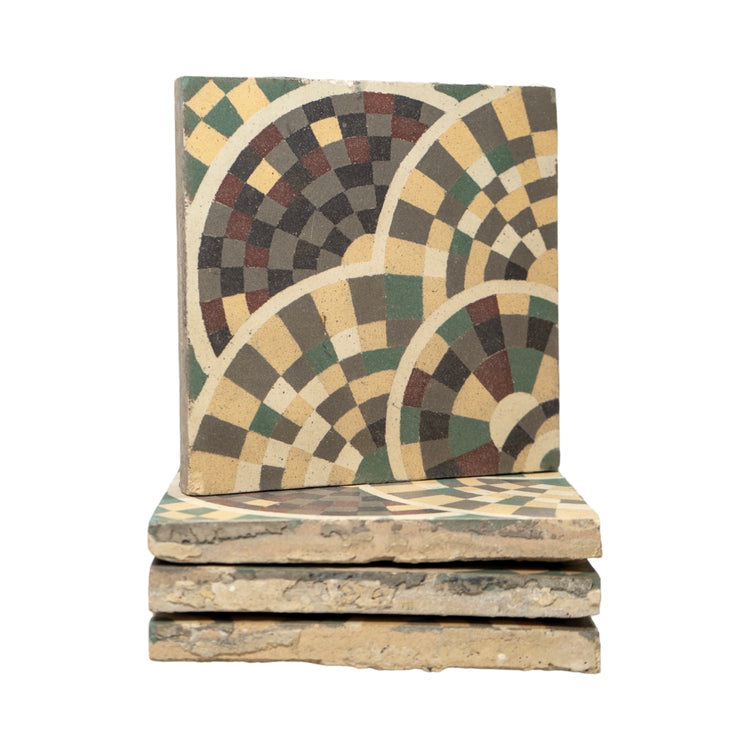 Reclaimed French Encaustic Concrete Tile (ET-LBNW)