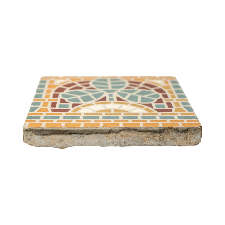 Reclaimed French Encaustic Concrete Tile (ET-CYKG)