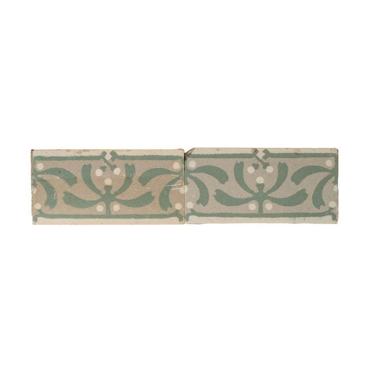 Reclaimed French Encaustic Concrete Border Tile (ET-JELV)