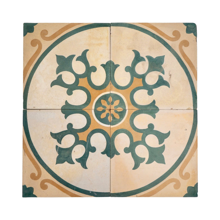 Reclaimed French Encaustic Concrete Tile (ET-MTGC)