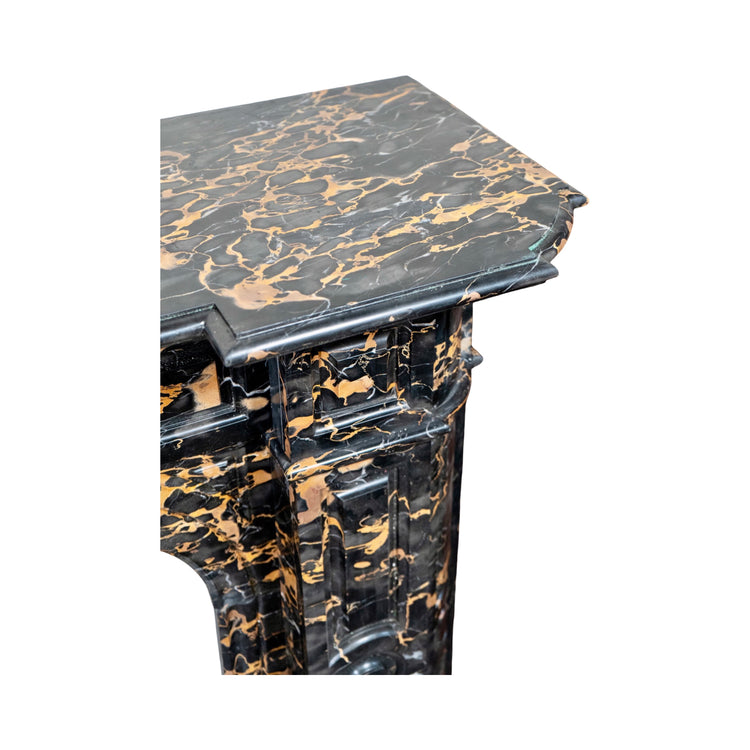 Antique Italian Portoro Black Marble Mantel (M-SALG)
