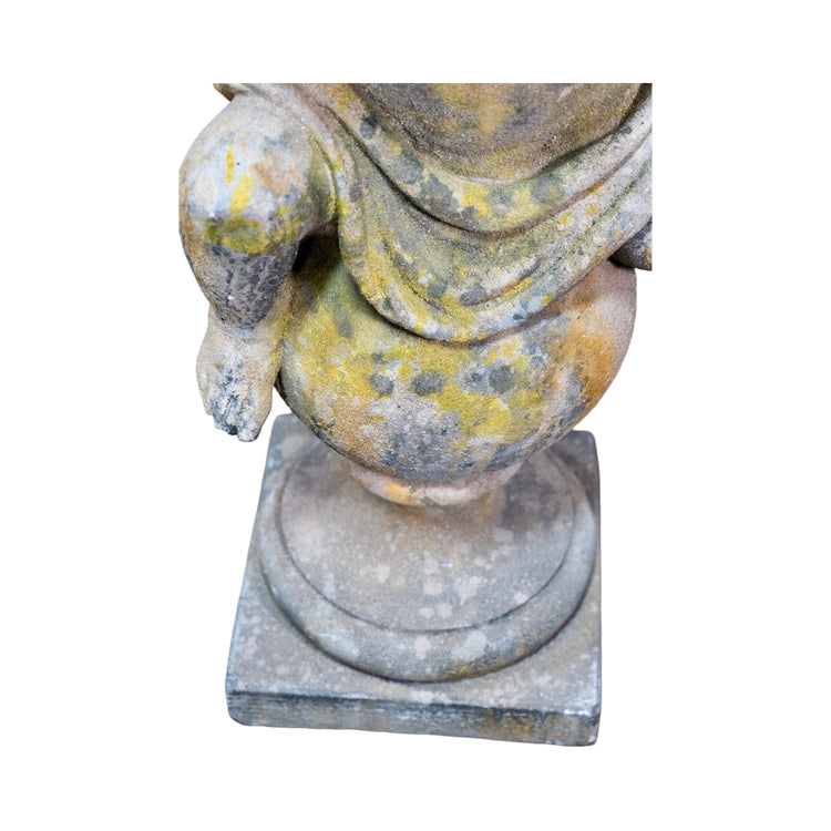 Contemporary French Reconstituted Stone Putti Statue (GE-BSAY)
