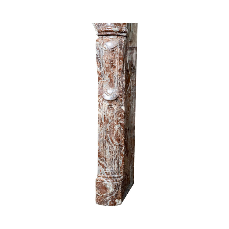 Antique French Rouge Royal Marble Mantel (M-YC2J)
