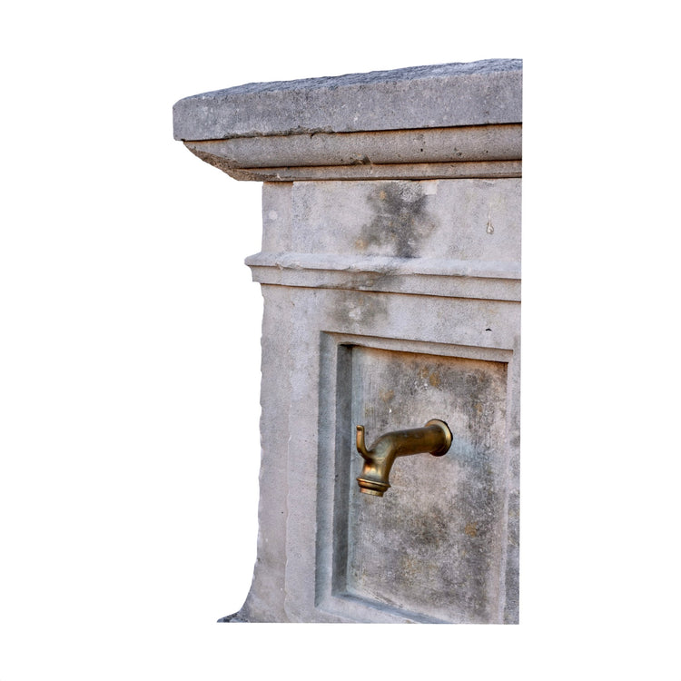 Antique French Limestone Wall Fountain (F-HJAK)