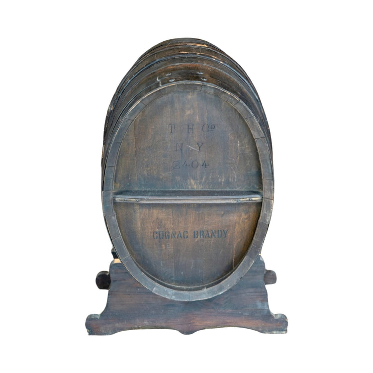 French Wooden Cognac Brandy Barrel