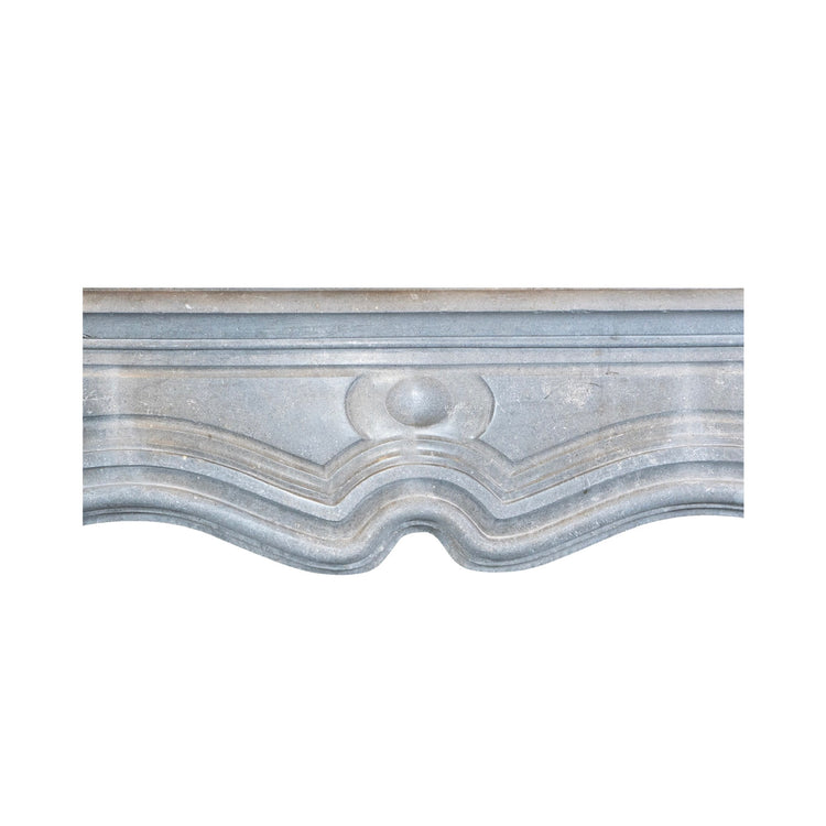 Antique Belgian Polished Bluestone Mantel (M-G3E5)