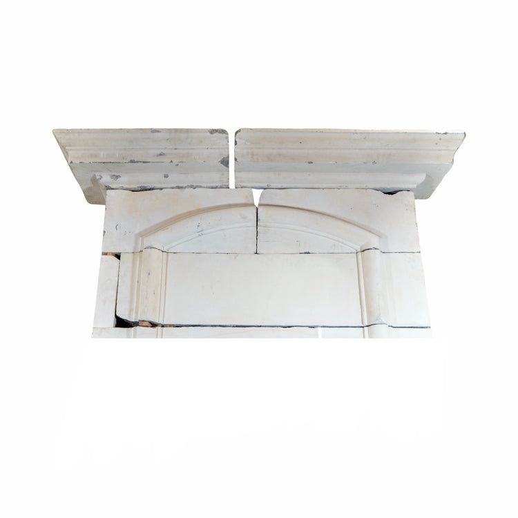 Antique French Limestone Fireplace (ALCH619)