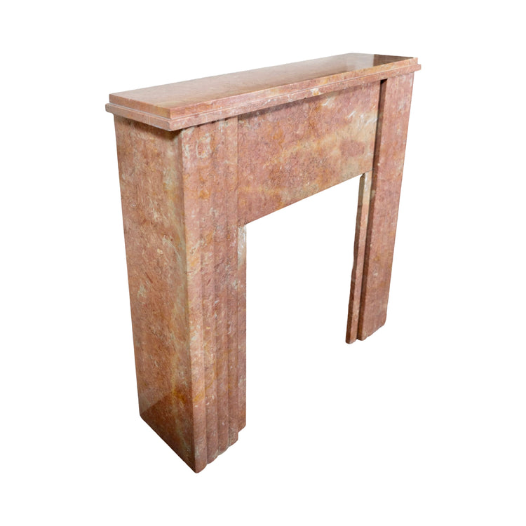 Antique French Orange Varois Marble Mantel (MW30050)