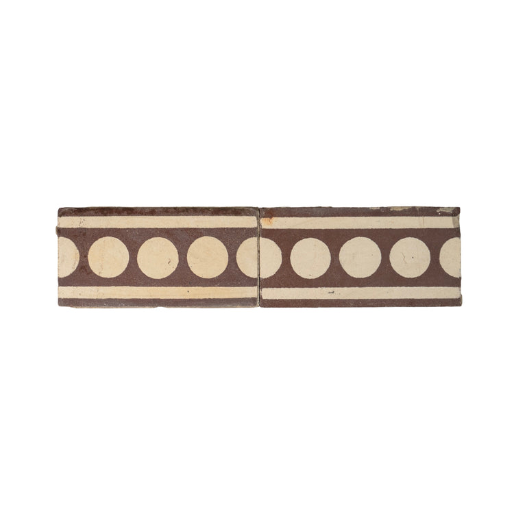 Reclaimed French Encaustic Concrete Border Tile (ET-KYXD)