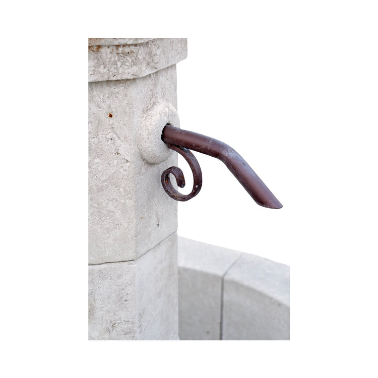 Contemporary French Limestone Circular Central Fountain (F-DJBN)