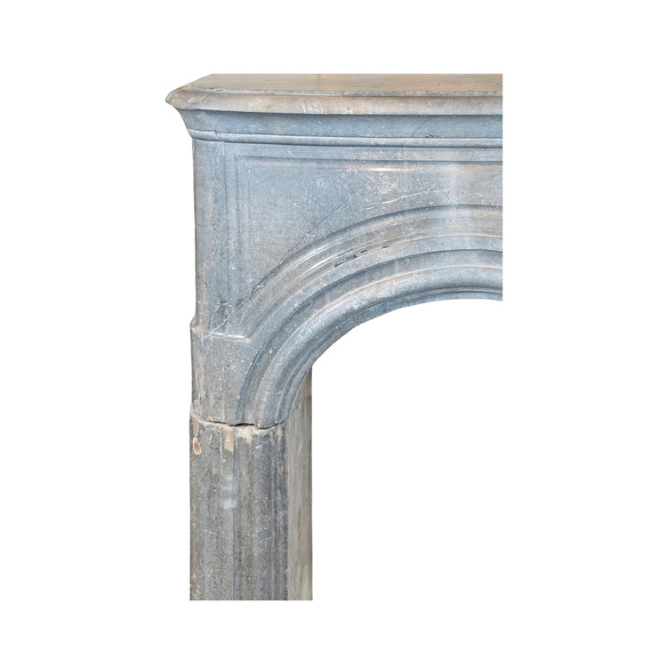 Antique Belgian Polished Bluestone Mantel (M-G3E5)