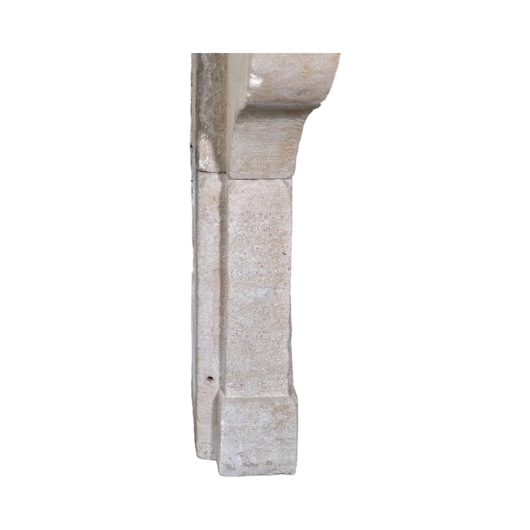 Antique French Limestone Mantel (ALCH636)