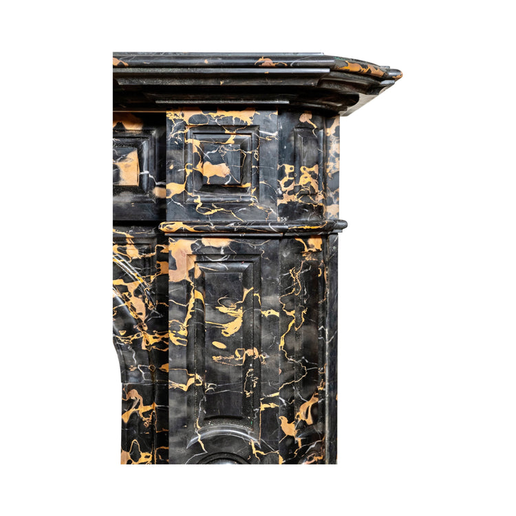 Antique Italian Portoro Black Marble Mantel (M-SALG)
