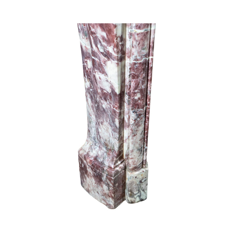 Antique French Fleur de Pêcher Marble Mantel (M-PJMW)