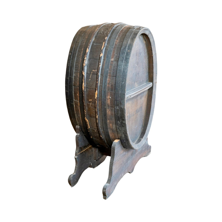 French Wooden Cognac Brandy Barrel