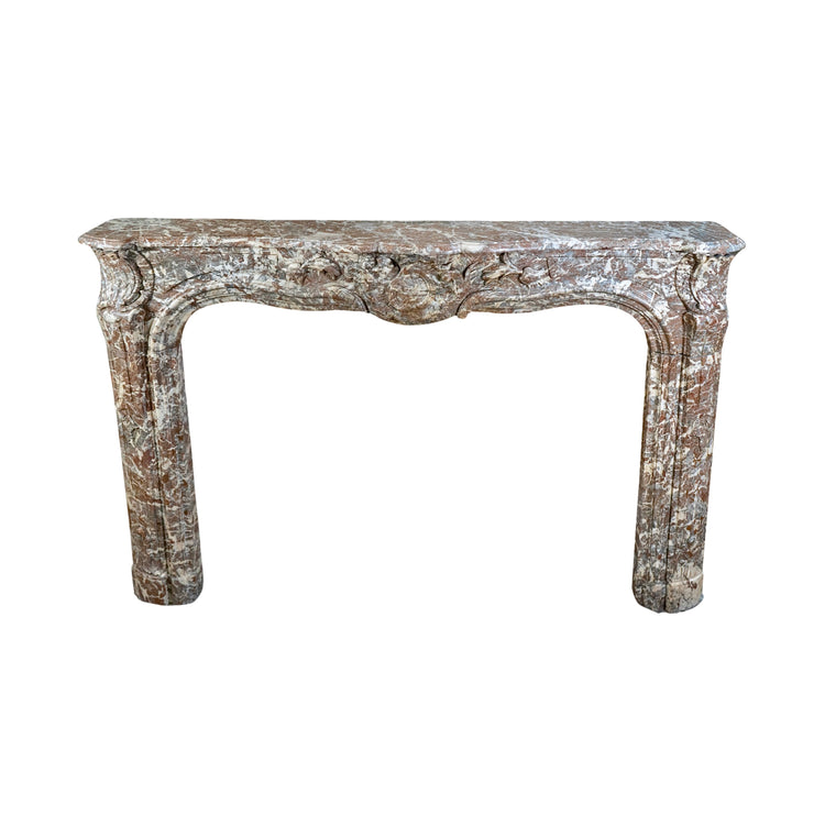 Antique French Ardennes Grey Marble Mantel (MCH1000)