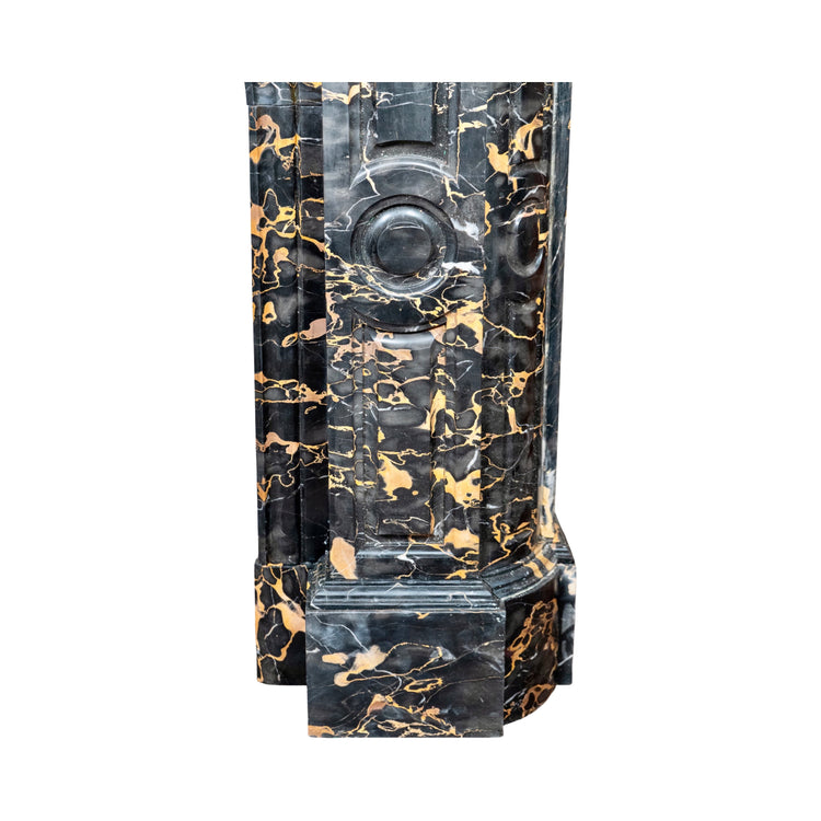Antique Italian Portoro Black Marble Mantel (M-SALG)