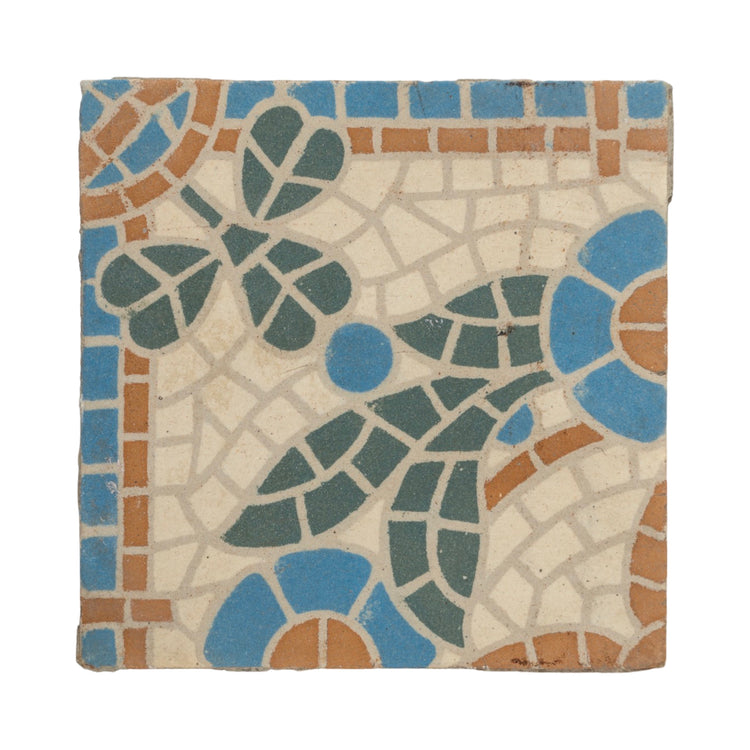 Reclaimed French Encaustic Concrete Tile (ET-FL105)
