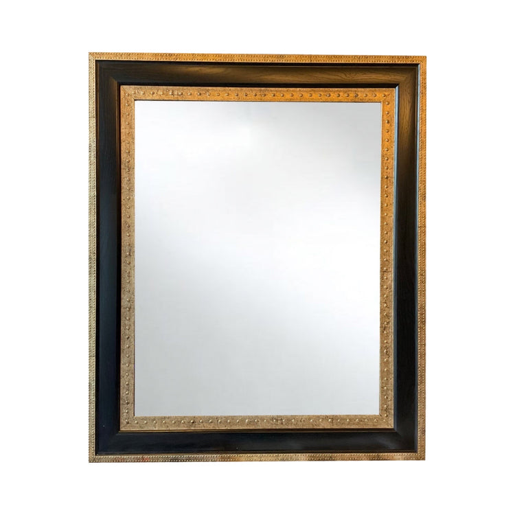 French Ebony Wood Mirror