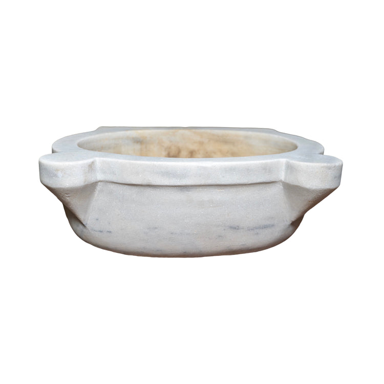 Antique French White Carrara Marble Sink (S-SLDJ)