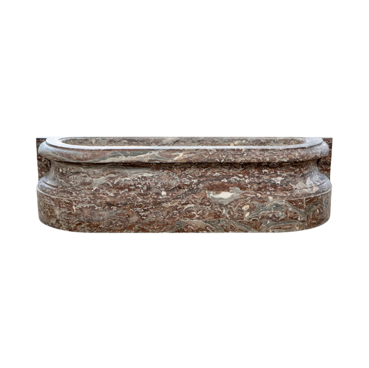 French Red Rance Marble Wall Planter (V-AZQV)