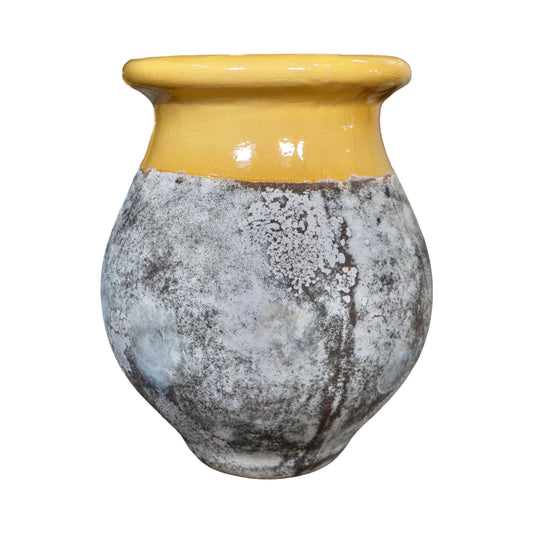 Contemporary French Glazed Terracotta Oil Jar (V-FVHE)