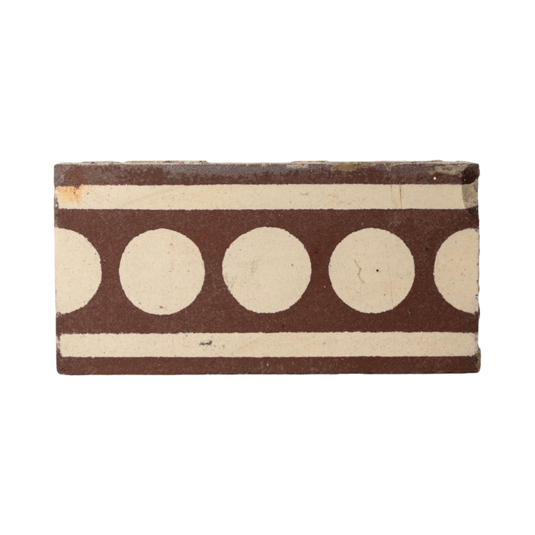 Reclaimed French Encaustic Concrete Border Tile (ET-KYXD)