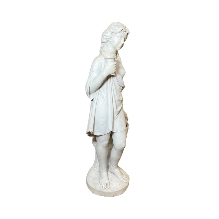 French White Carrara Marble Sculpture