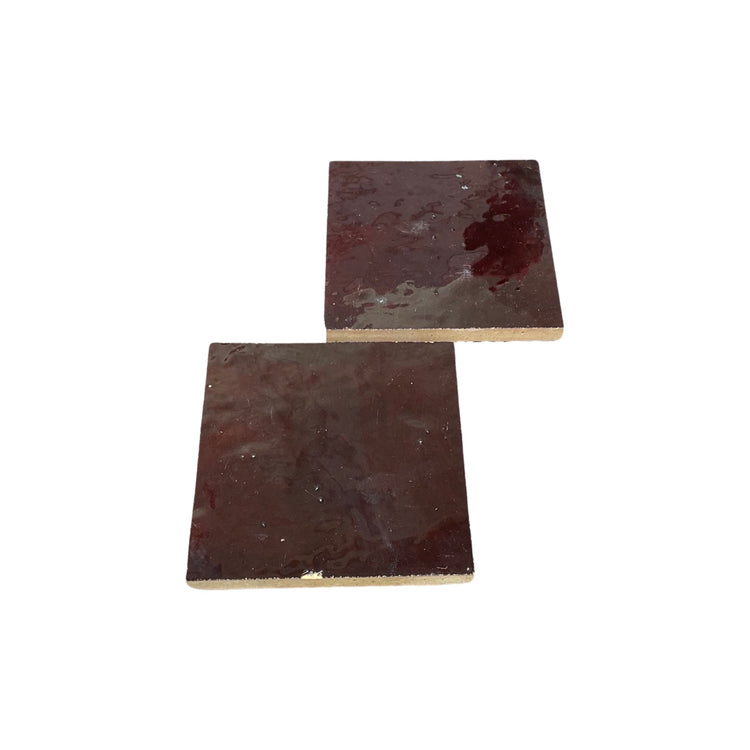 Moroccan Glazed Dark Maroon Terracotta Tile (TC-M-DARKMAROON)