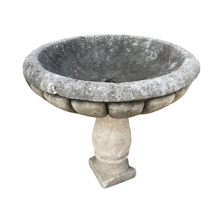 Antique French Limestone Birdbath (GE-WNIU)