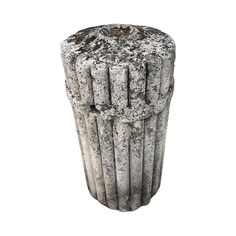 Pair of Fluted Stone Columns (GE-N43QE)