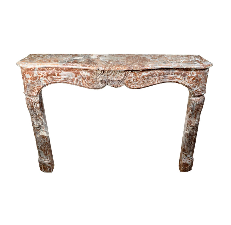 Antique French Rouge Royal Marble Mantel (M-YC2J)
