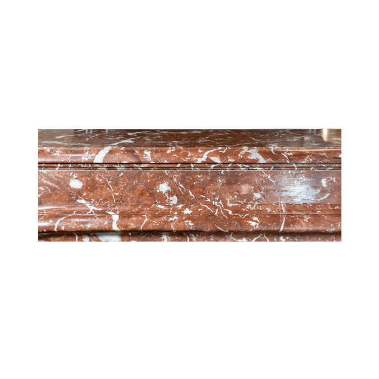 Antique French Red Griotte Marble Mantel (MCH1097)