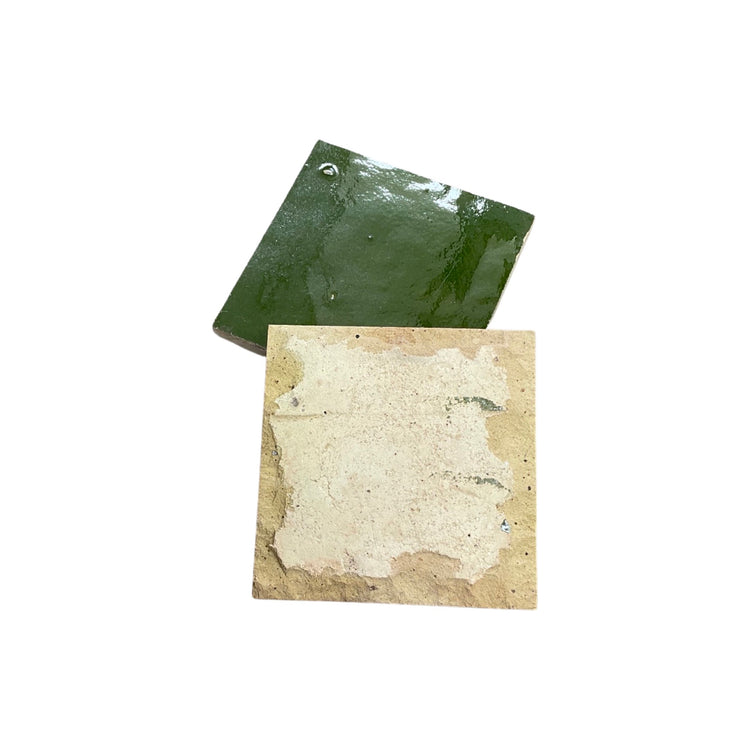 Moroccan Glazed Dark Olive Terracotta Tile (TC-M-DARKOLIVE)