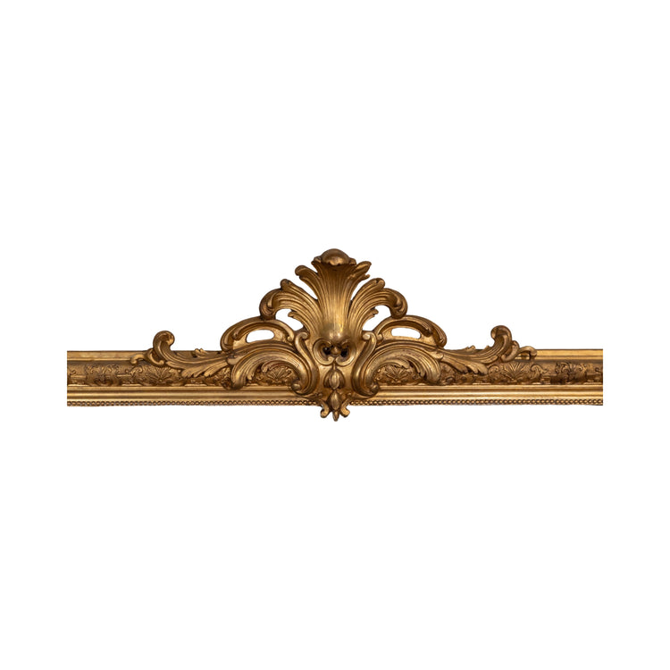 Antique French Gold Leaf Wooden Mirror (HD-EHYJ-A)
