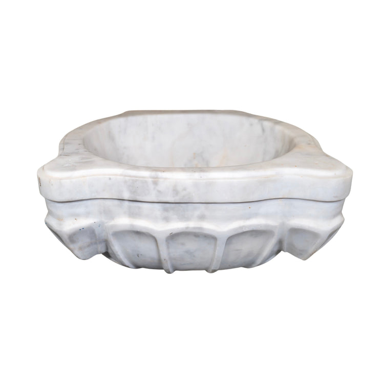 French White Carrara Marble Sink (S-X102)