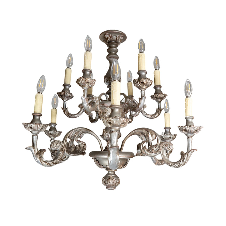 French Oak Wood Chandelier (L-QUJA)