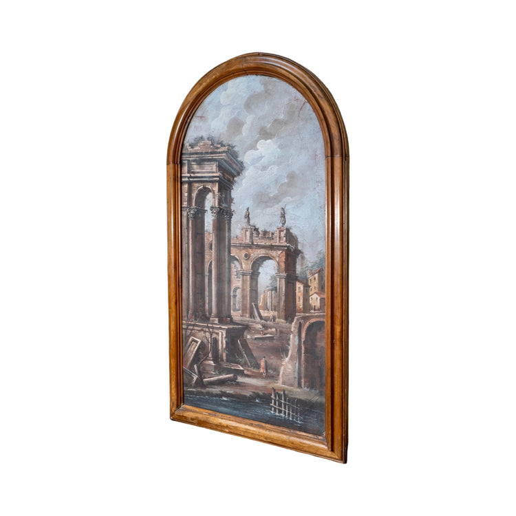 Set of Two Antique Italian Fresco Paintings (X-3063)