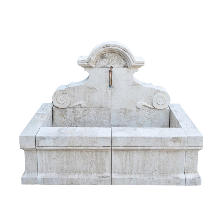 Contemporary French Limestone Wall Fountain (FO03)
