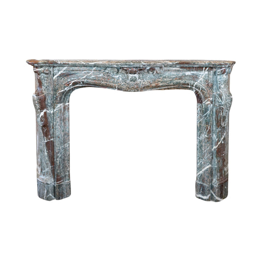 Antique French Grand Mix Campan Marble Mantel (MCH1026)