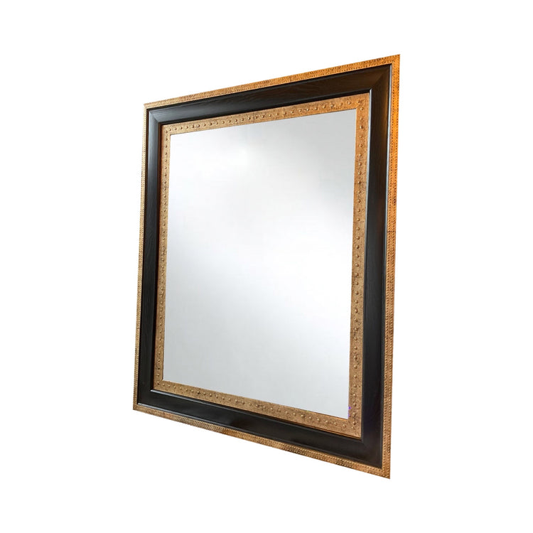 French Ebony Wood Mirror