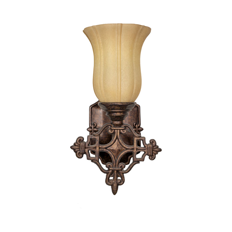 Pair of French Alabaster & Bronze Wall Sconces (L-AJTD)
