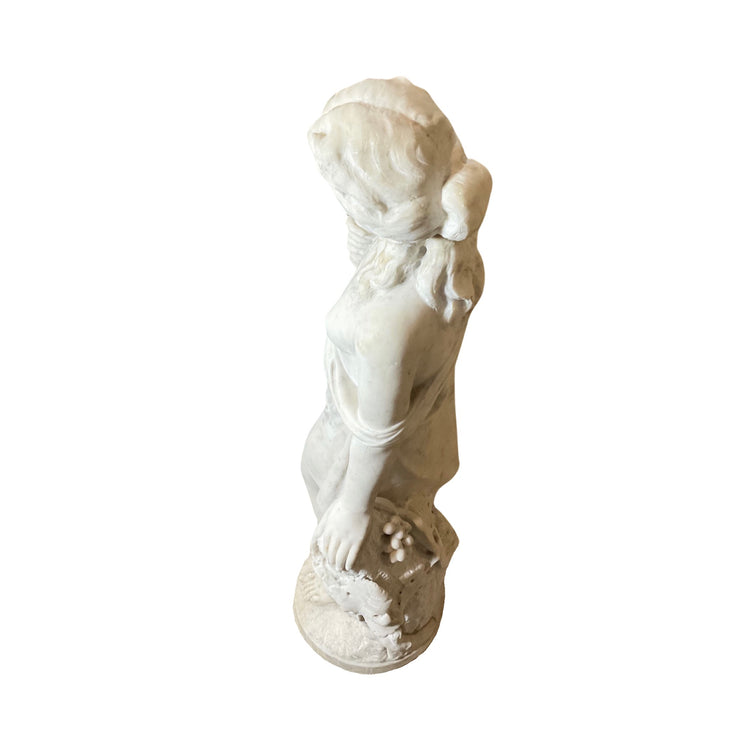 French White Carrara Marble Sculpture