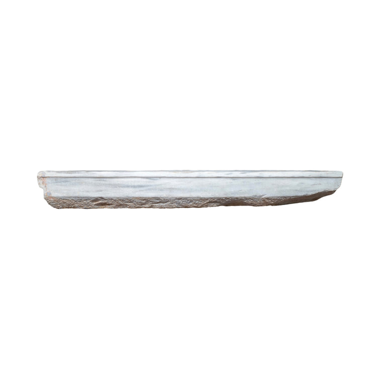 Antique French White Carrara Marble Rectangular Sink (S-PTGM)