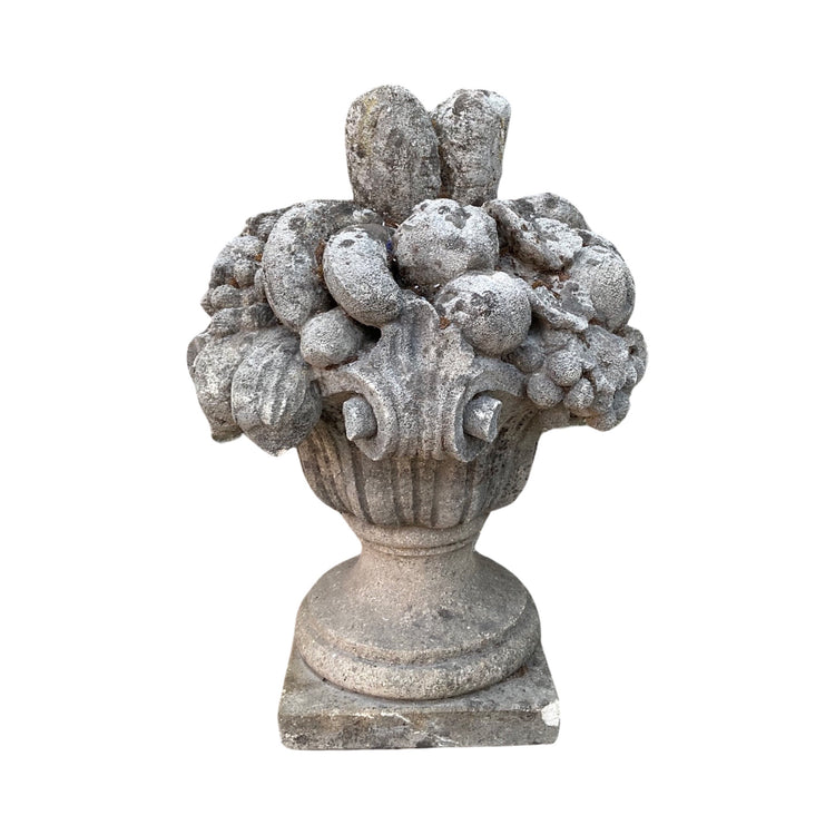 French Limestone Fruit Bouquet Sculpture (GE-UEQS)