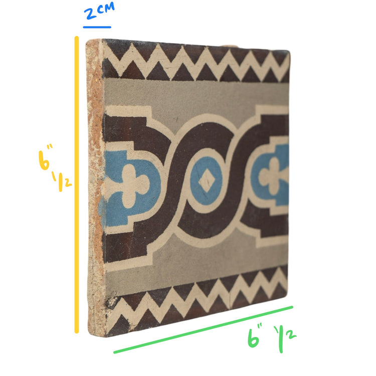 Reclaimed French Encaustic Concrete Tile (ET-HSWJ)