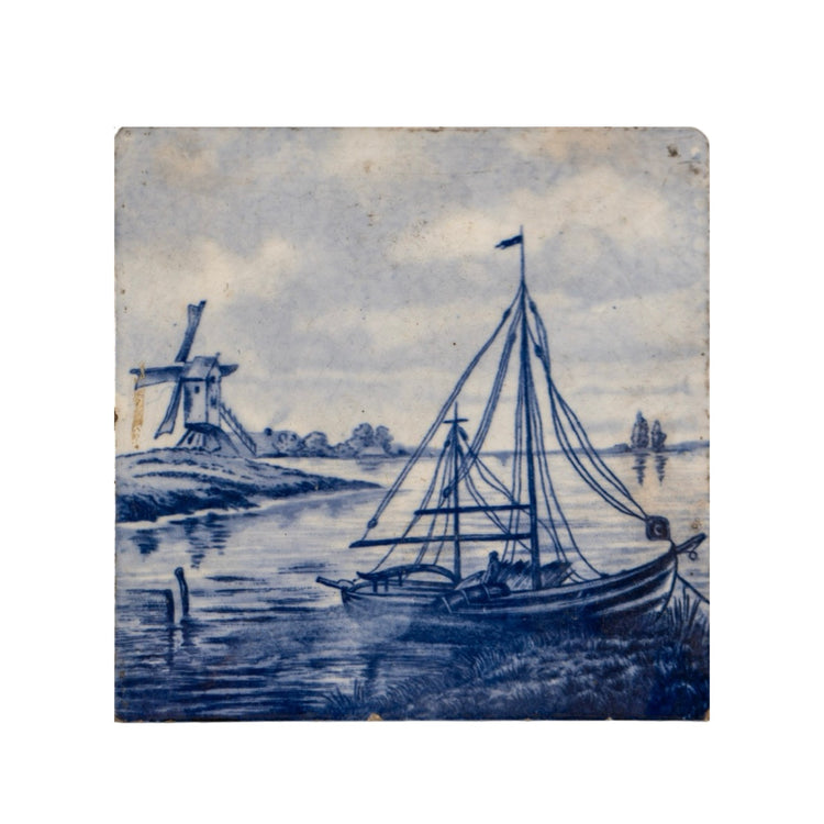 Belgian Glazed Delft Stippling Tiles (HD-SGZM)