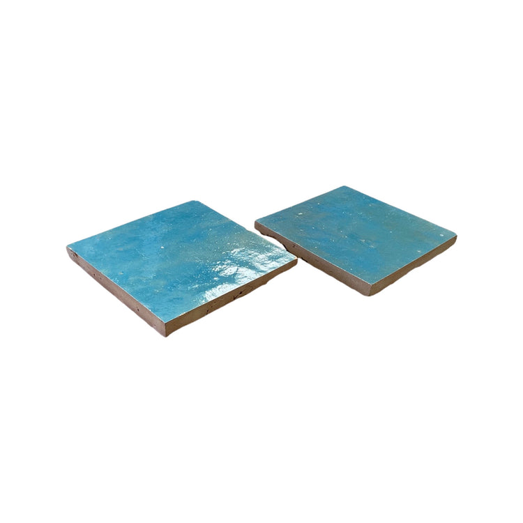 Moroccan Glazed Teal Blue Terracotta Tile (TC-M-TEALBLUE)